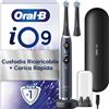 Oral-B iO 9 Spazzolino Elettrico, 2 Testine di Ricambio, Custodia, Nero