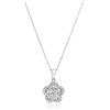 ALFIERI & ST. JOHN Collana pendente fiore oro bianco 18kt diamanti alfieri & st. john
