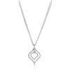 ALFIERI & ST. JOHN Collana pendente oro bianco 18kt diamanti 0,35ct alfieri & st. john