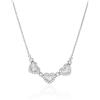 ALFIERI & ST. JOHN Collana cuore oro bianco 18kt diamanti 0,62ct alfieri & st. john