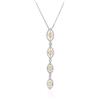 ALFIERI & ST. JOHN Collana pendente oro bianco 18kt diamanti 0,73ct alfieri & st. john