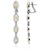 ALFIERI & ST. JOHN Orecchini pendenti oro bianco 18kt diamanti alfieri & st. john