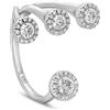 ALFIERI & ST. JOHN Anello oro bianco 18 kt diamanti 0,49 ct misura 13 alfieri & st. john