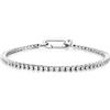 ALFIERI & ST. JOHN 925 Bracciale tennis Alfieri & St. John realizzato in argento 925 rodiato, impreziosito da zirconi bianchi da 2 mm. Lunghezza 17,5 cm, con chiusura Special da 8x16 mm e tag decorativo Albero della Vita da 9x7 mm.