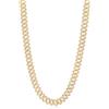 LUXURY MILANO Collana grumetta oro giallo 9 kt pavé con diamanti lab grown
