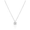 LUXURY MILANO Splendida collana punto luce in oro bianco 9 kt, arricchita da un diamante bianco lab grown da 0,25 ct, colore f-g e purezza vs. La lunghezza regolabile tra 40 e 42 cm esalta la femminilità con un tocco di luce sofisticata.