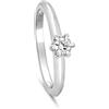 LUXURY MILANO Splendido anello solitario in oro bianco 9 kt, impreziosito da un diamante bianco lab grown da 0,10 ct, colore f-g e purezza vs. Pensato per la donna che ama la raffinatezza, questo gioiello esalta la luminosità del diamante con una linea …