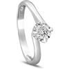 LUXURY MILANO Eleganza senza tempo per questo anello solitario in oro bianco 9 kt, impreziosito da un diamante bianco lab grown da 0,25 ct, colore f-g e purezza vs. Il gambo valentino e la misura 13 lo rendono perfetto per chi cerca raffinatezza e luce …