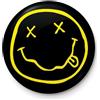 ‎Pyramid International Nirvana Smiley Face Logo Button Badge