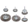 YATO Set di sei spazzole in acciaio inox YATO YT-47593 con gambo per trapano