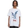 Mister Tee MT Upscale Mister Tee Yu-Ghi-Oh Blue Eyes White Dragon Heavy Oversize Tee, T-Shirt Uomo, White,