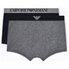 EMPORIO ARMANI Boxer Uomo, Grigio Mel/Armani Blue, L