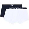 Emporio Armani Boxer Uomo, Armani Blu/Bianco, XL