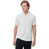 Armani Exchange 3D Embroidered Logo Half Silver Zip Polo Uomo (Pacco da 1)