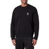 Armani Exchange Men's One Block up, Color Contrast Embroiderd Logo, Felpa, Nero, XL