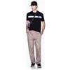 Armani Exchange One Block Up, Color Contrast Banding, Embroidered Logo T-Shirt, Nero, S Uomo