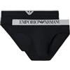 Emporio Armani Slip Uomo, Nero/Nero, M