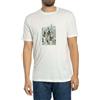 Armani Exchange One Block Up, Front Logo with Rubbed Photo Print T-Shirt, Bianco Sporco, S Uomo