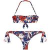 EMPORIO ARMANI Bikini Donna LOGOMANIA Bandeau+Slip Blu L
