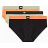 EMPORIO ARMANI Slip Uomo, Nero/Salvia/Camelia, L