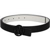 Armani Exchange Cintura da donna Essential, Double Face, logo Circle, nero/bianco, XL