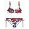 EMPORIO ARMANI Reggiseno Push-up LOGOMANIA Donna + Slip Bikini Blu L
