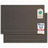 Komfortec - Set di 2 Tappetini da Bagno, Tappetini in Spugna per Doccia, Lavabili, Assorbenti e a Rapida Asciugatura - 800 g/m², 100% Cotone, 50x80 cm, Antracite