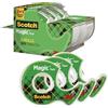 Scotch Nastro Adesivo Magic, 2 Rotoli su Dispenser + 1 GRATIS, 19mm x 7,5m | Nastro Adesivo Multiuso per Riparazione Documenti, Etichettatura e Sigillatura; Finitura Opaca, Invisibile e Scrivibile