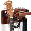 Donner Porta Chitarra da Muro con Porta-plettro e 3 Ganci, Appendi Chitarra da Muro per Elettrica, Acustica, Basso, Ukulele