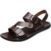 Generic Sandali con fibbia convertibili 2 in 1 da uomo Ciabatte a punta aperta Calzature estive casual spiaggia antiscivolo Scarpe basse taglie forti