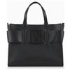 Armani Exchange Susy Big Tote, Borse a Tracolla Donna, Nero, TU