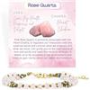 Farfume Bracciale Donna Chakra 4 mm Perline Bracciali, Cristalli Pietre Naturali Gioielli Regalo per le Donne (Quarzo rosa)