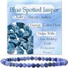Bivei Jaspe Tacheté Blu - Flusso Calmo - signora braccialetto perline 4mm semiprezioso cristallo naturale elastico elastico cristallo accessori regalo di yoga