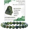 Bivei signora braccialetto perline 8mm semiprezioso cristallo naturale elastico elastico cristallo accessori regalo di yoga
