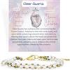 Farfume Bracciale Donna Chakra 4 mm Perline Bracciali, Cristalli Pietre Naturali Gioielli Regalo per le Donne