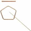 Pentagono in bronzo martellato piccolo Choroi