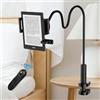 TeoTeeo Supporto per Kindle con telecomando per girare le pagine - Supporto per | Clip sottile da 6 mm, più testo visibile, compatibile con custodie, preaccoppiato senza Bluetooth, compatibile con Paperwhite