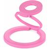 Wowssyo Supporto ad anello per cellulare pieghevole a 360°, con funzione pieghevole, supporto magnetico multifunzione con chiusura ad anello, per iPhone 17, 16, 15, 14, 13, 12 e Android, rosa