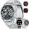 LIGE Smartwatch Uomo Con 3 Cinturini/1.43 AMOLED/400mAh, Orologio Con Chiamata Bluetooth, 24/7 Cardiofrequenzimetro SpO2, IP68 Impermeabile 124 Modalità Sportive Per Android iOS,SML3-J