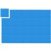 Relaxdays 72 tappetini protettivi per pavimenti, tappetini a incastro per attrezzi sportivi e da palestra, 30x30 cm, 6,48 m², schiuma, senza BPA, blu