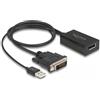 Delock Cavo adattatore Delock - DVI-D, USB (solo alimentazione) (M)