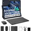 Laptok Android 16 Tablet 10 Pollici 30GB RAM 128GB ROM Octa Core 2.0GHz 10inch black