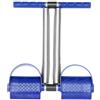 CLISPEED Pedaliera Fitness per Gambe Doppia Molla in Acciaio Blu | Portatile, Impugnature Ergonomiche, Uso Facile, per Yoga Room e Outdoor