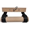 TISHITA Wrist Strength Allenamento Polso Grip Avambraccio Mano in Faggio con Maniglie Arrotondate Cinghie Resistenti E Gancio Metallico Presa Confortevole E, 6.8cm