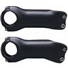 DUANSIYU Attacco Manubrio MTB 1 Pz Attacco Manubrio in Carbonio Nero Opaco 6/17 Gradi 31,8mm MTB Parti di Biciclette da Strada 60/70/80/90/100/110/120/130mm(17 Degree 100mm)