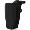 KQFCAZRE Borsa Sella Bici Borsa Sottosella Bici Borsa Coda Bici Astuccio Bici in Silicone Morbido con Cerniera Impermeabile di Aggancio Rapido E Regolazione, Nero