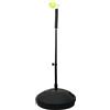 rockible Tennis Allenatore da Tennis Dispositivo di Pratica con Palla Vera Meccanismo a Molla in Acciaio Asta Regolabile Base Riempibile Fino a 10kg, Trainer Rotabile