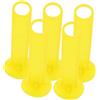 TOYANDONA 5 Pezzi Supporto per Coni da Calcio e Piattelli Segnalatori, PVC Giallo, Portatile Maniglia, Resistente all'Usura, per Roller Skating e Parcheggi