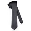 Ladeheid Cravatta classica da uomo, opaca, perfetta per l'ufficio e le festività, colori vari - Ideale per incontri d'affari, matrimoni TMM-8 (150cm x 8cm, Nero)