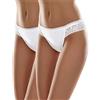 Merry Style Slip Donna MSGAB140 ((2Pack) Bianco, 42 (Taglia Produttore: S))